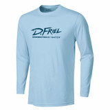 Dennis Friel Celebrate Tradition Performance Long Sleeve Shirt in Ice Blue Front