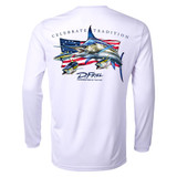 Dennis Friel Celebrate Tradition Performance Long Sleeve Shirt in White Back