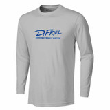 Dennis Friel Connected Worldwide Performance Long Sleeve Shirt in Silver Gray Front