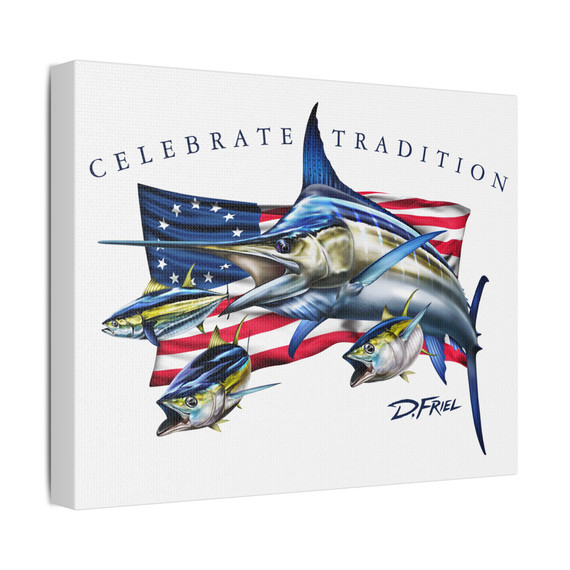 Celebrate Tradition Wall Art Design, USA, Stretched Canvas Print