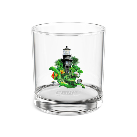 Hillsboro Lighthouse Turtle Whiskey Glass, 10oz Hillsboro Lighthouse Turtle Whiskey Glass, 10oz