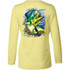 Dennis Friel Weed Dealer Performance Long Sleeve Shirt in Light Yellow Back