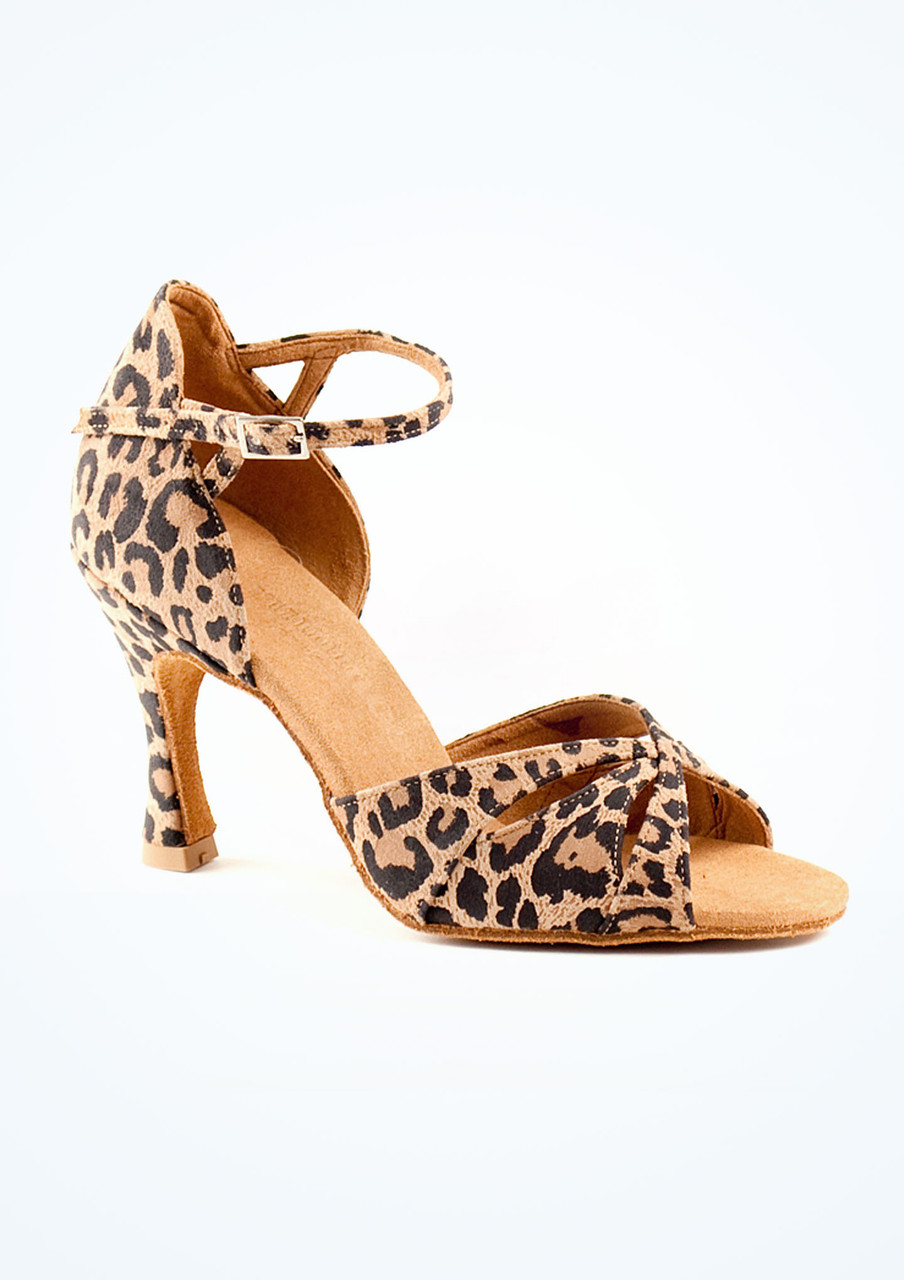 Zapatos de baile latino leopardo