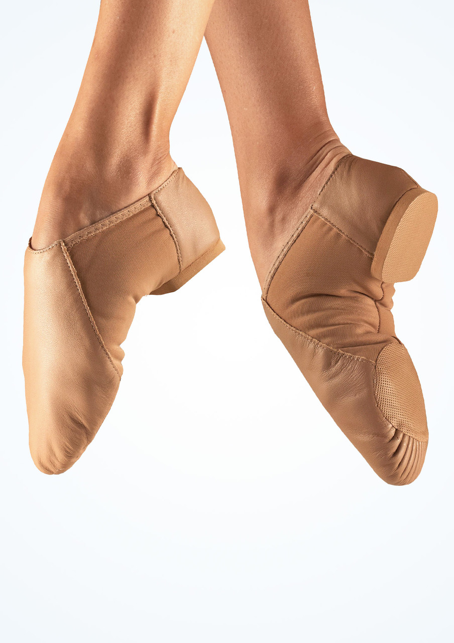 Zapatillas Jazz con Suela Partida So Danca - Marrón Claro - Move ES