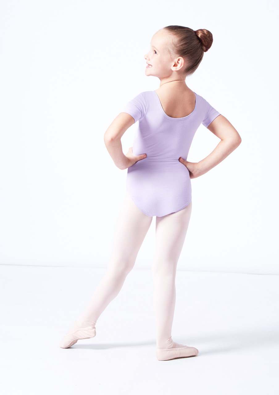 Maillot Ballet para Niñas Manga Corta