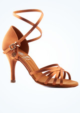 Scarpe da ballo latino Supadance 1143 da donna – 7,6 cm Marrone Scuro Principale 2 [Marrone]
