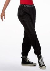 Pantaloni con nastro orlo Non Posso Ho Danza Nero Davanti [Nero]
