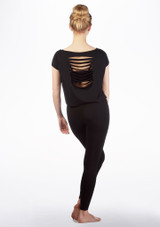 Maglia Danza con Tagli Decorativi So Danca Nero Dietro [Nero]