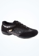 Scarpe da ballo Aurora Port Dance 1,3 cm Nero Parte inferiore 2 [Nero]