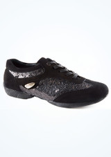 Scarpe da ballo Aurora Port Dance 1,3 cm Nero Parte inferiore [Nero]