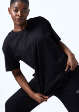 Camiseta extragrande Tonal Bloch Nero Davanti [Nero]