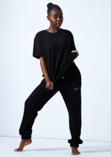 Camiseta extragrande Tonal Bloch Nero Davanti 2 [Nero]