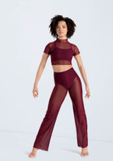 Weissman Cropped Power Mesh Tee