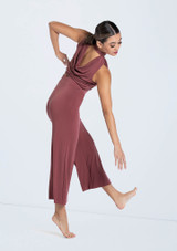 Weissman Matte Jersey Cowl Crop Top