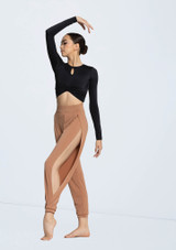 Weissman Twist Front High-Low Top Nero [Nero]