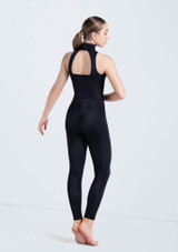 Weissman Mock Neck Sleeveless Unitard Nero [Nero]