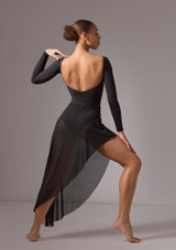 Falda asimétrica Amaya Move Dance Negro Back [Negro]