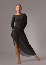 Falda asimétrica Amaya Move Dance Negro Front [Negro]