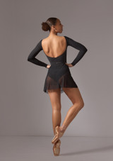 Minifalda fruncida Magnolia Move Dance Negro Back [Negro]