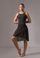 Falda con dobladillo largo/corto Leilani Move Dance Negro Front [Negro]
