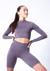 Pantalones cortos sin costuras Pippa Move Dance Slate Front 3 [Gris]