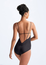 Body con bretelle sottili Calliope Ballet Rosa Nero Dietro 2 [Nero]