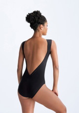 Body con scollo a barca Hilary Ballet Rosa Nero Dietro 2 [Nero]