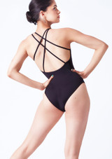 Maillot con espalda cruzada Posey Move Dance Negro Back [Negro]