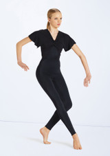 Weissman Twist Front Unitard Negro 3 [Negro]