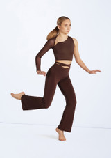 Weissman Strappy Waist Flare Pants Chocolate 2 [Marrón]