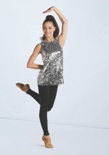 Ultra Sparkle Tunic Top Plata 670 [Plata]