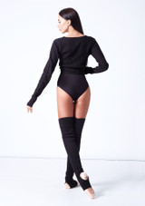 Top de calentamiento de punto Hope Bloch Negro Back 2 [Negro]