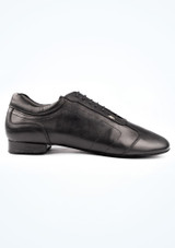 BLACK LEATHER SUEDE SOLE Negro Side [Negro]