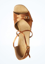 Zapatos de baile latino y salsa 636 PortDance - 5.08 cm [Marrón-Claro]