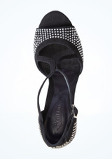 Zapato de baile de salÃƒÂ³n de piel 507 PortDance - 6.98 cm [Negro]