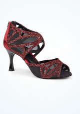 Zapato de baile 808 PortDance - 6.09 cm [Rojo]