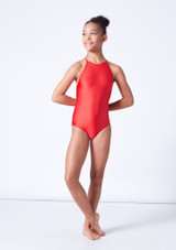 Maillot brillante con espalda cruzada para niña Natalie Alegra