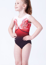 Maillot de gimnasia sin mangas Amaryllis Milano - Rojo