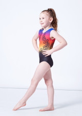 Maillot de gimnasia sin mangas Calypso Milano - Multicolores