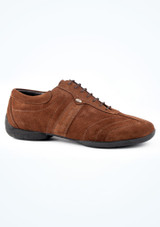 Zapatos de baile de ante marrón para hombre Pietro Street PortDance