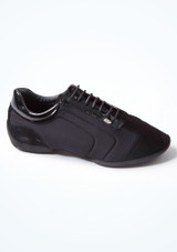 Zapato de baile con suela de goma para hombre 035 PortDance Negro Side [Negro]