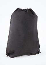 Bolsa con cordón para gimnasia Crystal The Zone - Negra