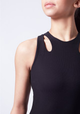 Maillot sin mangas acanalado con aperturas Sahara Move Dance