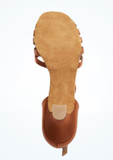 Zapato de baile de salÃƒÆ’Ã‚Â³n de raso Sara Capezio 5,08 cm [Marrón]