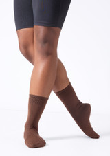 Calcetines cortos de ballet Freed Marrón Front [Marrón]