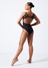 Maillot cuello halter negro floral Rai Bloch