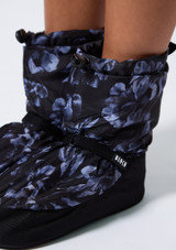 Botines de calentamiento con estampado floral Bloch