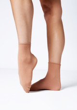 Calcetines de ballet acanalados para niña Capezio
