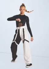 Weissman Colorblock Strap Detail Pants Blanco 5 [Blanco]