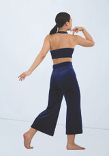 Weissman Velvet Culotte Pants Azul Marino 2 [Azul]